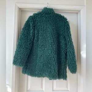 NWT Lulu’s green teddy coat size small